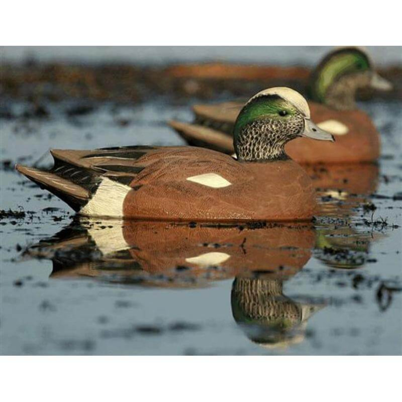 GHG Life Size Wigeon Duck Decoys 6 Pack